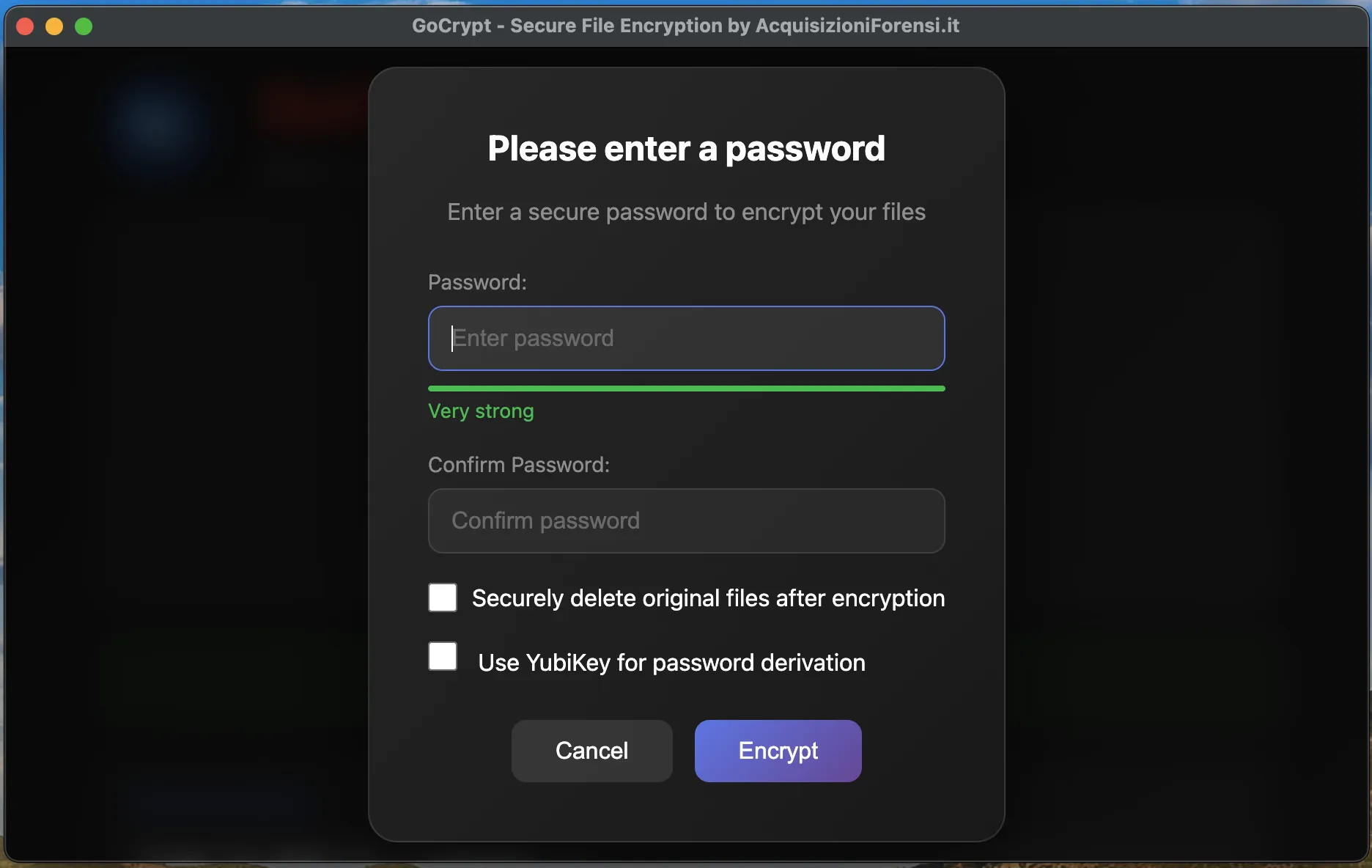 GoCrypt Encryption Process
