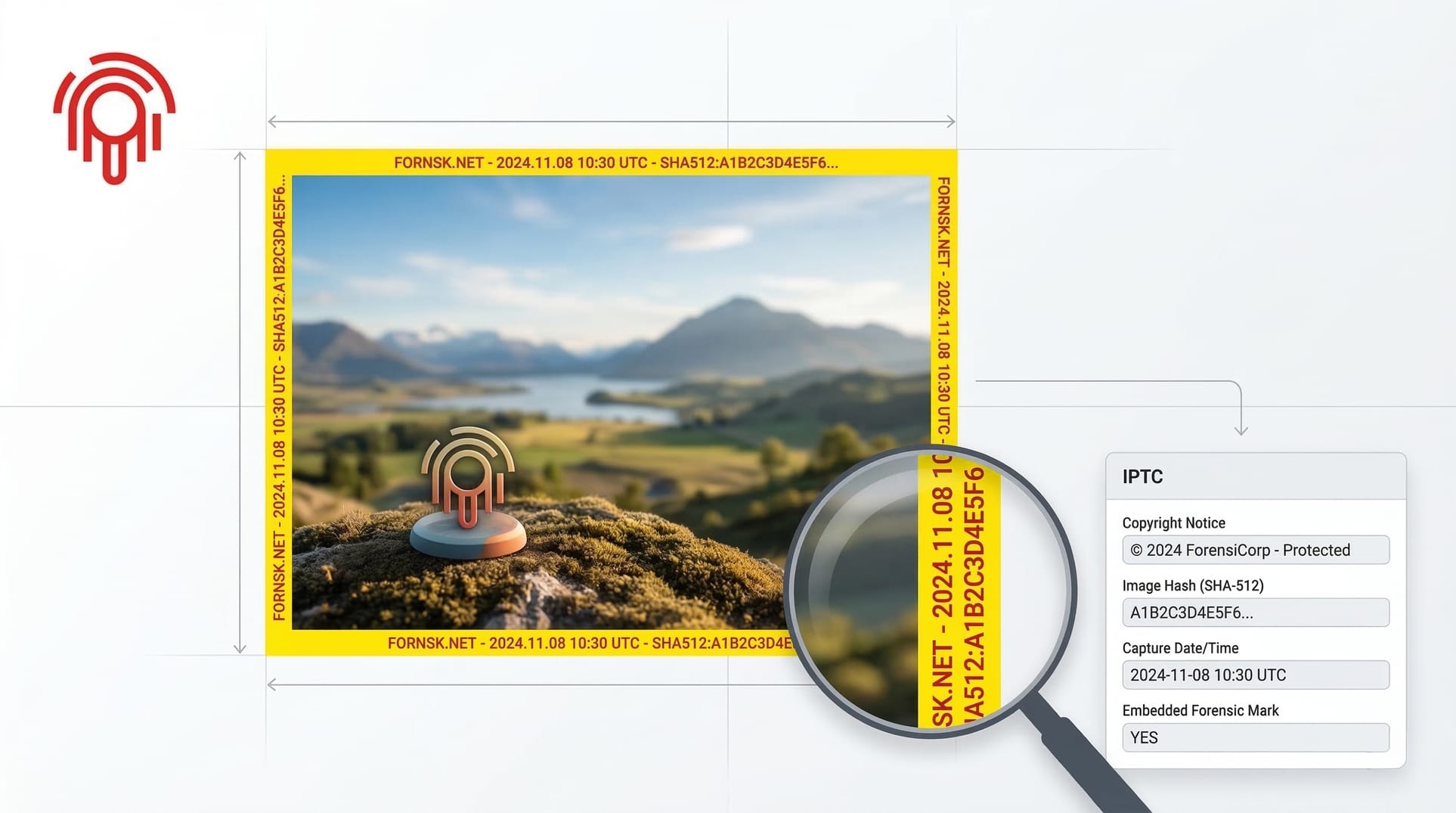 Watermark forense a 6 posizioni