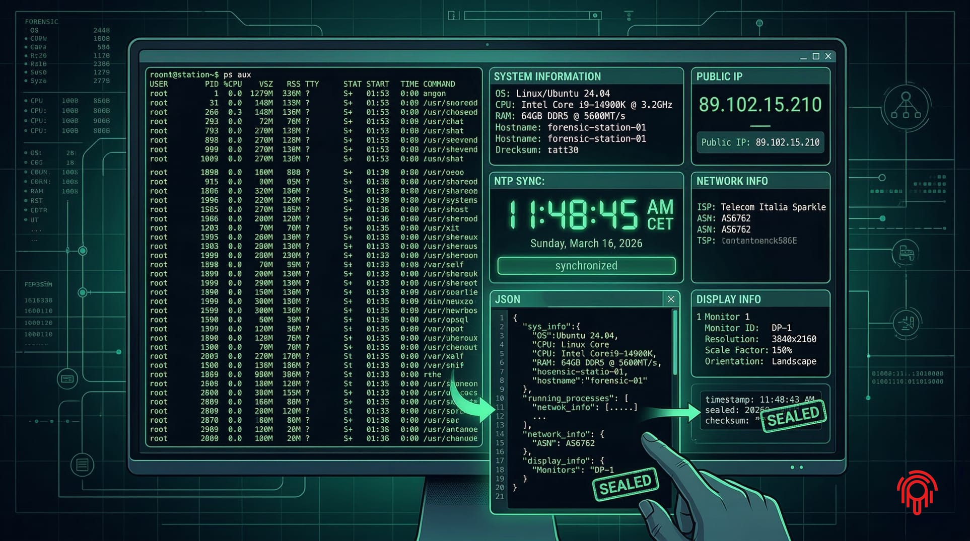 Snapshot ambiente di sistema