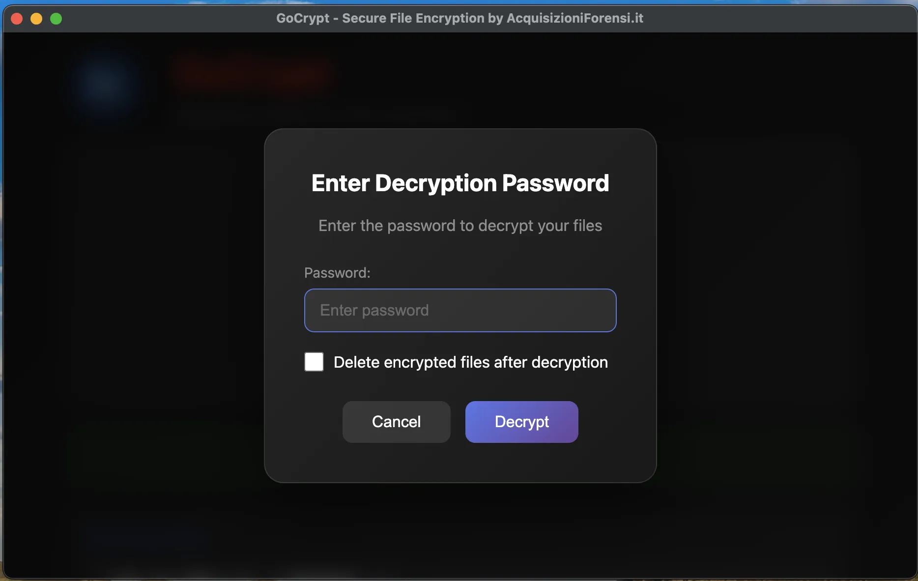GoCrypt YubiKey Authentication